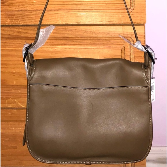 Authentic Limited Edition 75th Anniversary COACH saddle bag 9170 in Dark Fatigue - Picture 2 of 16